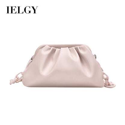 IELGY The Korean version of leisure fashion clouds clip buckle shoulder Messenger bag is new