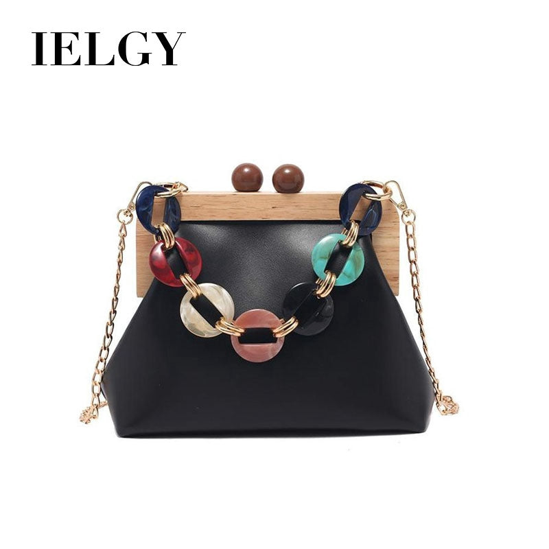 IELGY High-end casual bag Korean fashion simple retro wild one-shoulder messenger small square bag