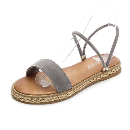 IELGY large size wild sandals comfortable fashion round head casual shoes