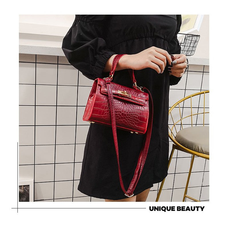 Crocodile Kelly Shoulder Messenger Hand Bag