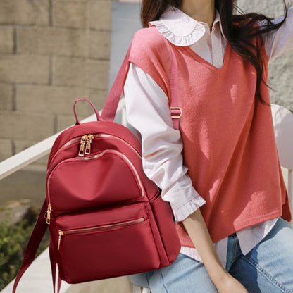 IELGY Oxford cloth backpack women fashion black all-match school bag