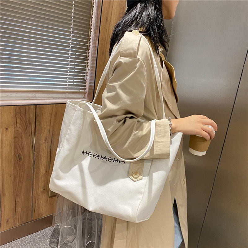 IELGY Western Style Casual All-Matching Canvas Summer Fashion Large Capacity New Trendy Women's Tote Bag