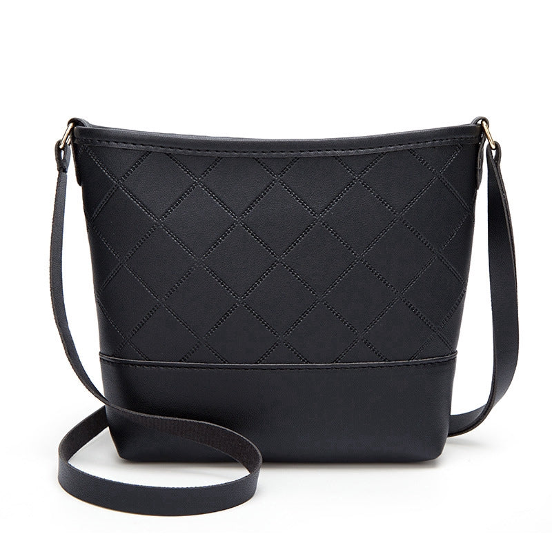 IELGY Square One Shoulder Bucket Bag Korean Slant edgy Mobile Phone Bag