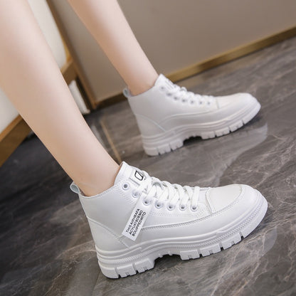 IELGY stitching Martin boots women's motorcycle short tube thick bottom thinner