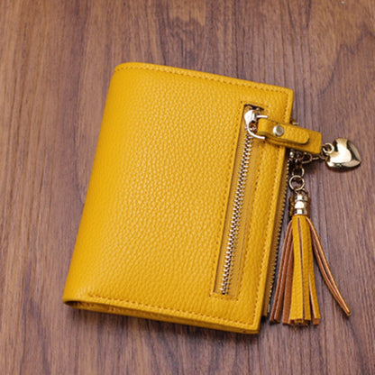 New stylish small wallet female short paragraph