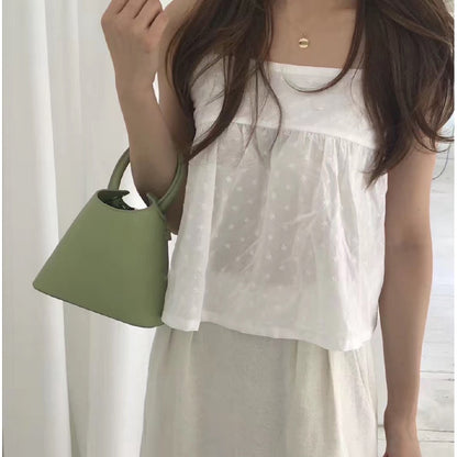 IELGY One-shoulder handbags fashion tide wild texture portable Messenger bucket bucket