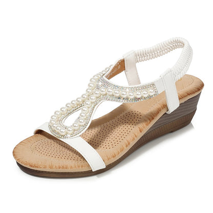 IELGY [Size36-42] sandals diamond simple casual large size women's shoes  Multiple colors available