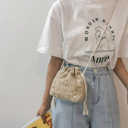 IELGY Messenger bag women's versatile ins fashion bucket bag trend