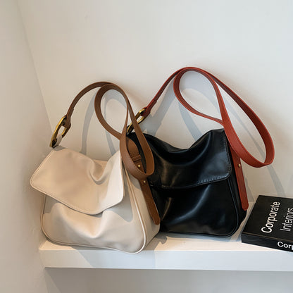 IELGY fashion women's bag super soft big bag simple shoulder bag