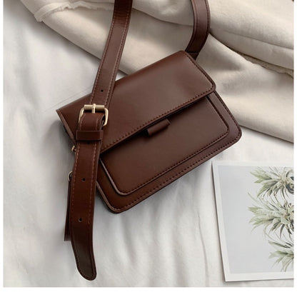 IELGY Chic one shoulder slung retro port wind lady small square bag