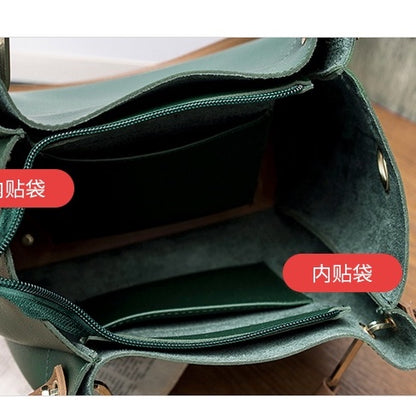 IELGY Bucket bag simple wild Messenger handbag big bag
