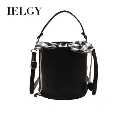 IELGY bag female Korean version of all-match casual bucket bag fashion simple shoulder messenger bag