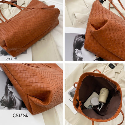IELGY simple and versatile one-shoulder handbags fashion portable design sense of large capacity