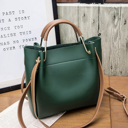 IELGY Bucket bag simple wild Messenger handbag big bag