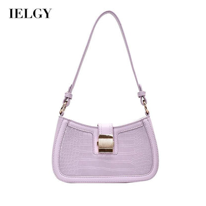 IELGY Crocodile pattern French niche Korean fashion plaid casual all-match handbag