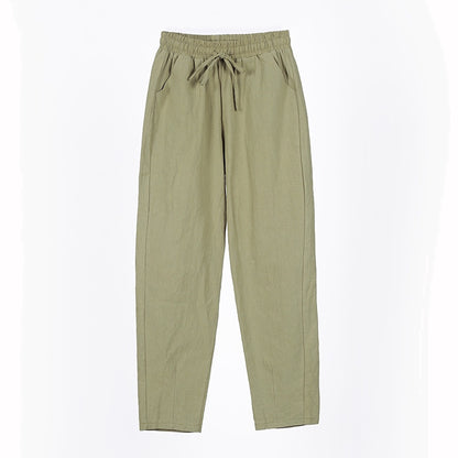 IELGY Cotton casual pants, harem pants, loose pants and thin legs