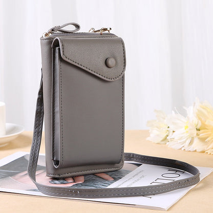 IELGY ladies simple solid color small diagonal bag multi-function mobile phone summer all-match