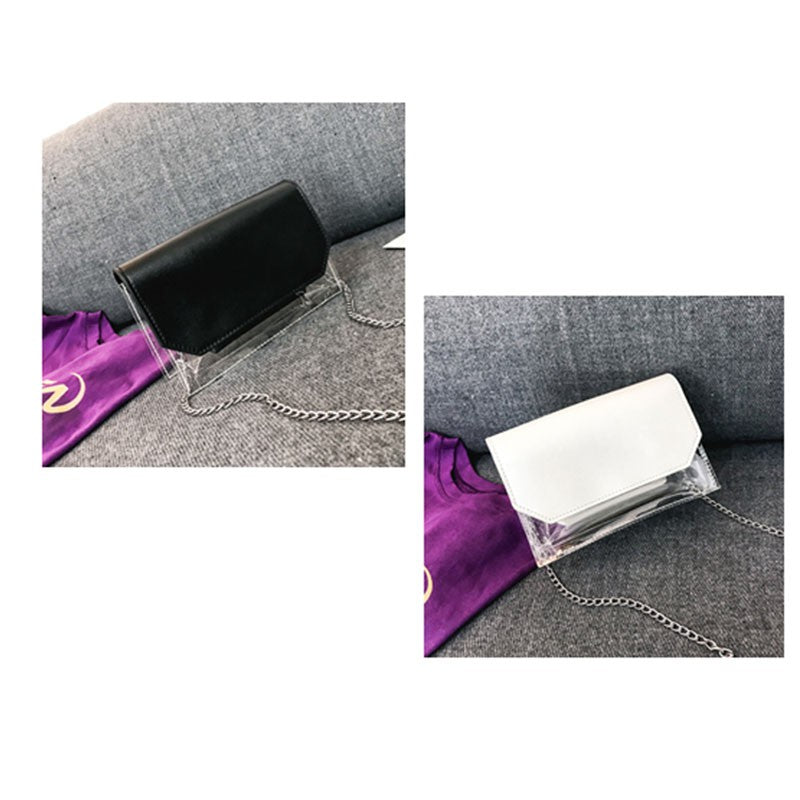 Laser Transparent Jelly Bag Messenger Bag