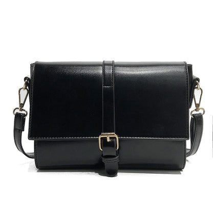 IELGY Korean version of solid color simple retro messenger small square bag