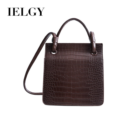IELGY Vintage Crocodile Multi-Shoulder Shoulder Crossbody Bag