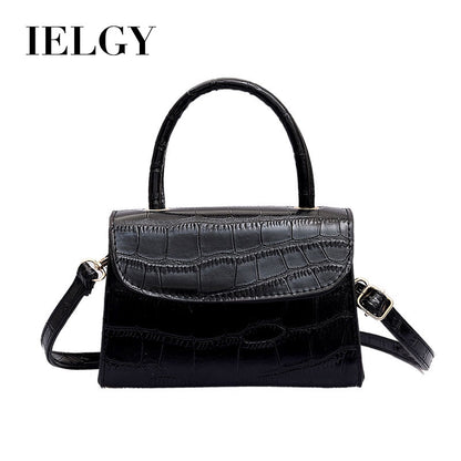IELGY portable small square bag stone shoulder bag diagonal package