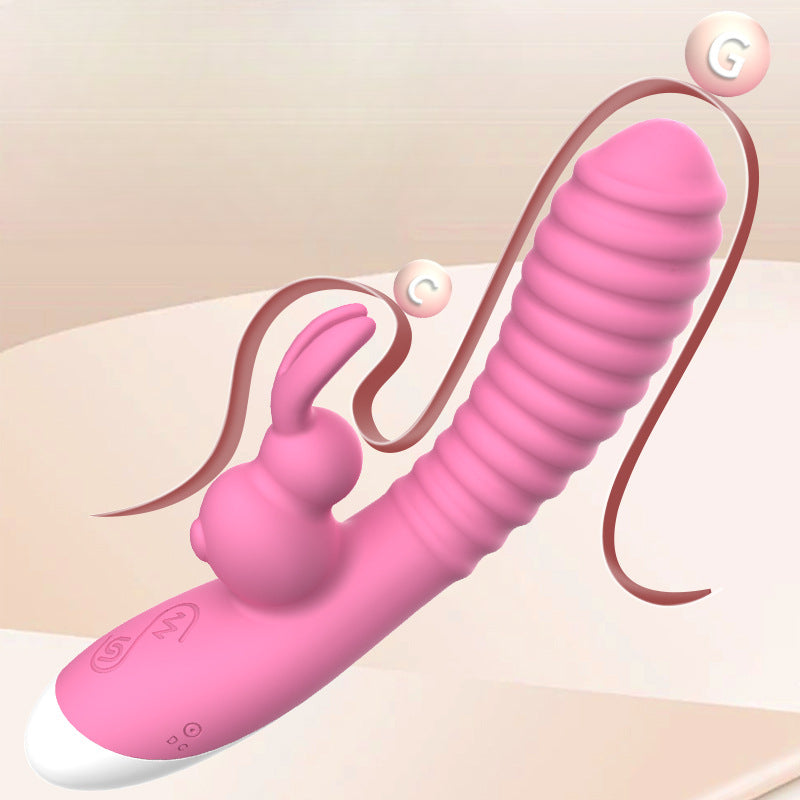 YOUTHAV Rabbit double vibrator frequency conversion vibrator female massage stick instant masturbation device adult toy sex toys