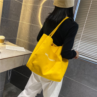 IELGY Western Style Casual All-Matching Canvas Summer Fashion Large Capacity New Trendy Women's Tote Bag