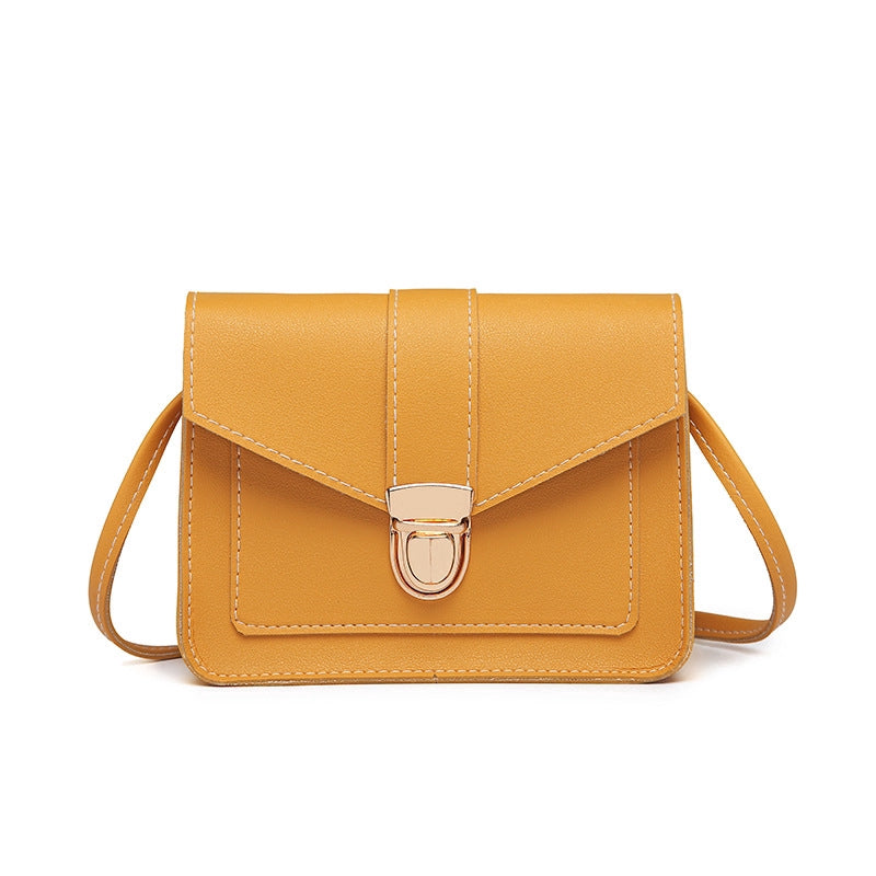 IELGY type lock buckle small square bag slant satchel