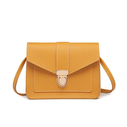 IELGY type lock buckle small square bag slant satchel
