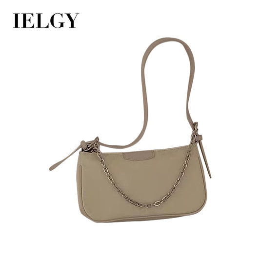 IELGY Nylon underarm bag female French texture popular bag Korean version of the new trendy net red chain messenger small bag