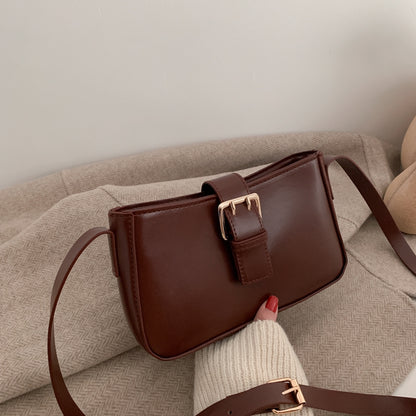 French niche bag women's bag new 2019 fashion single-shoulder bag texture axil bag net red with the same stick bag