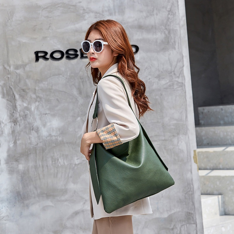IELGY Shoulder Bag soft large capacity fashion all-match hand tote bag