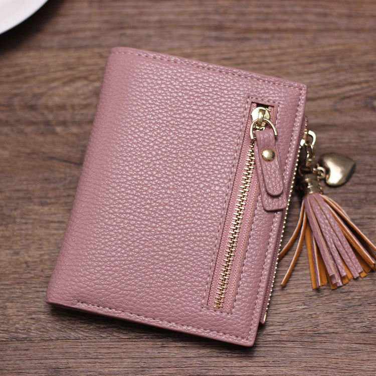 New stylish small wallet female short paragraph