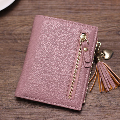 New stylish small wallet female short paragraph