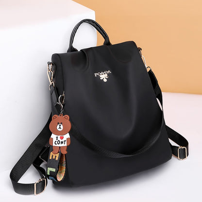 IELGY Multifunctional Anti-theft Backpack Female Korean Style Oxford Fashion Travel Backpack