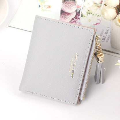 IELGY Korean Short Wallet Mini Ladies Wallet