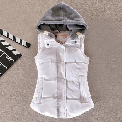 IELGY autumn and winter cotton waistcoat women's Korean version of the large size foreign trade vest waistcoat short warm vest