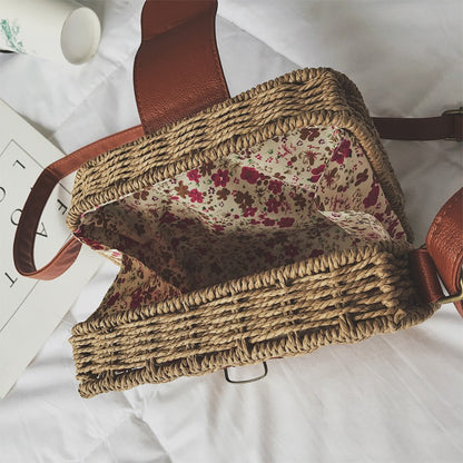 IELGY Mini Square Retro Beach Bag Messenger Bag