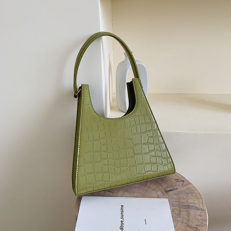 IELGY Vintage crocodile style single shoulder bag
