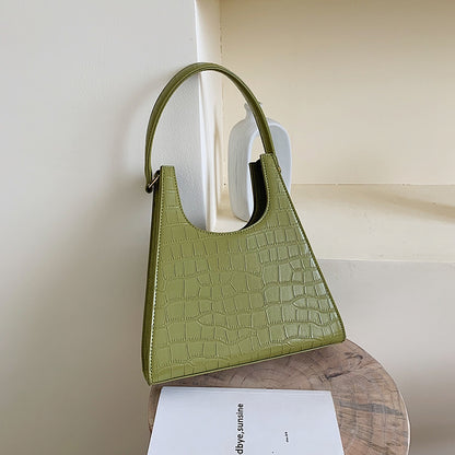IELGY Vintage crocodile style single shoulder bag
