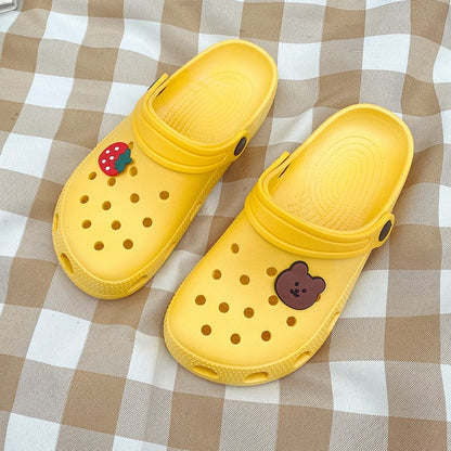 IELGY lightweight fashion cute beach Baotou non-slip slippers women