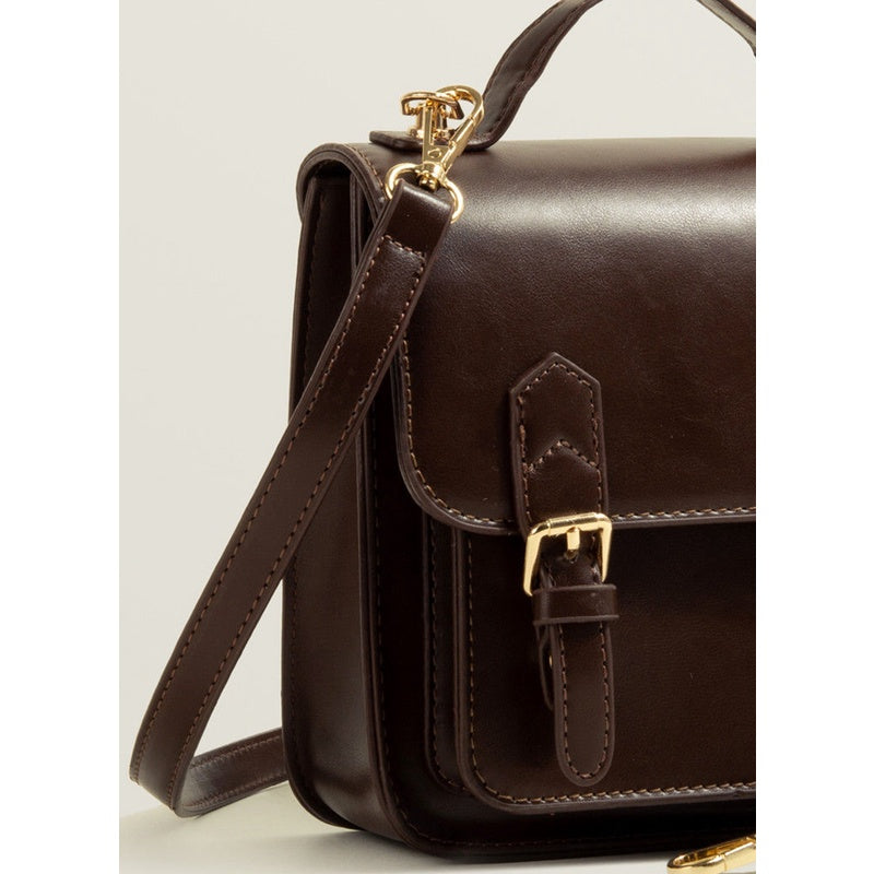 IELGY Japanese-Korean Messenger Bag Fashionable High-end Retro Shoulder Strap Adjustable