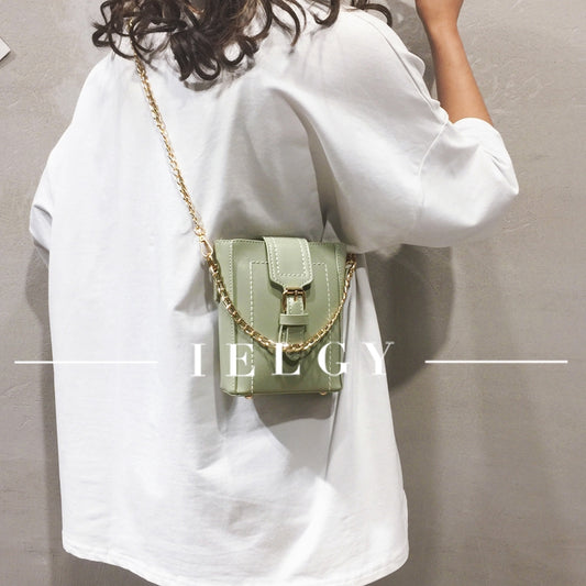 IELCY Korean version of the wild single shoulder slung bucket bag tide