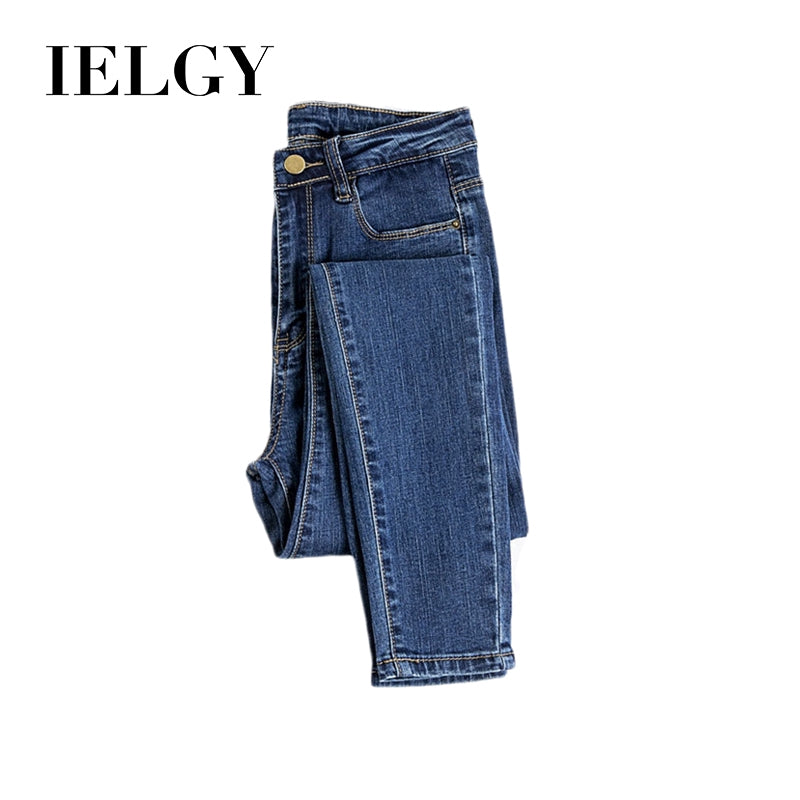 IELGY High waist jeans women's trousers large size pants