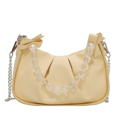 IELGY female bag crystal beads portable Korean style simple one-shoulder messenger bag