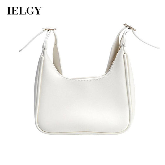IELGY texture fashion solid color all-match casual one-shoulder western style diagonal bag