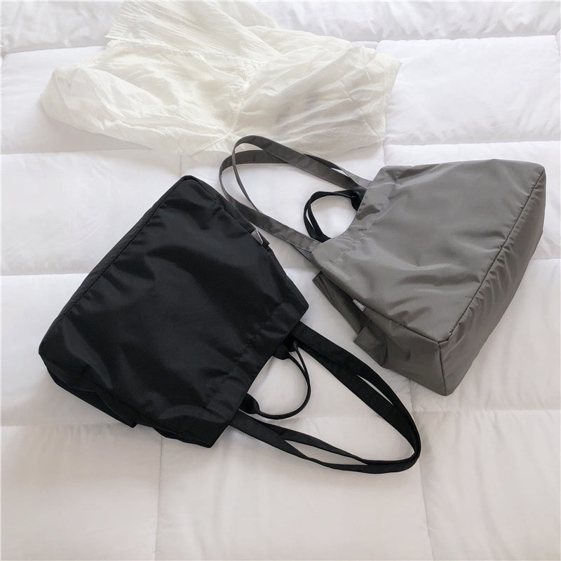 IELGY Women's bag simple Korean version casual portable all-match large capacity fashion Oxford one shoulder