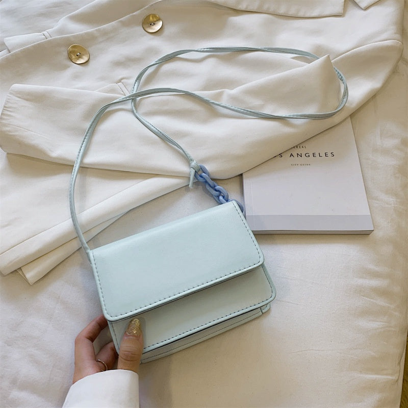 IELGY Mini candy color girl Bag Fashion Korean version versatile One Shoulder Messenger chain bag