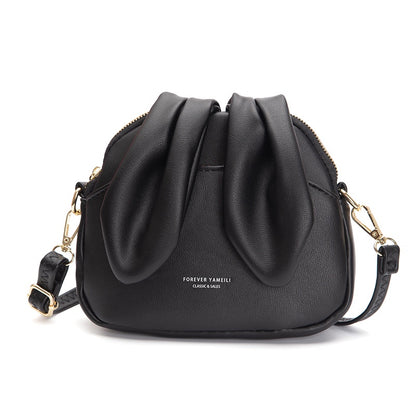 IELGY women's mini bucket rabbit ear messenger bag