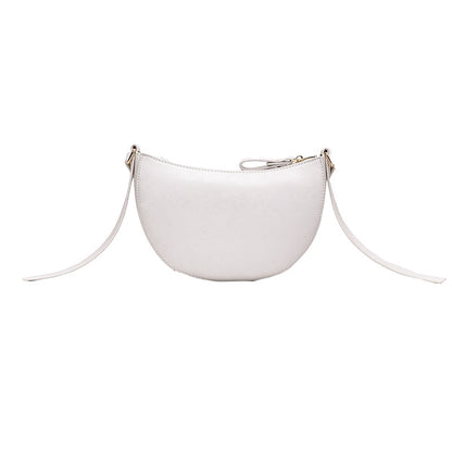 IELGY Simple temperament, leisure, small crowd, fashionable, all-around, one shoulder, half round women's Bag Fashion
